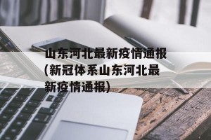 山东河北最新疫情通报(新冠体系山东河北最新疫情通报)