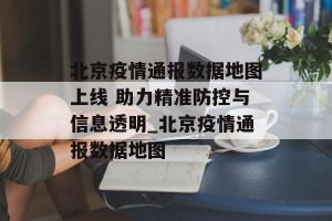 北京疫情通报数据地图上线 助力精准防控与信息透明_北京疫情通报数据地图